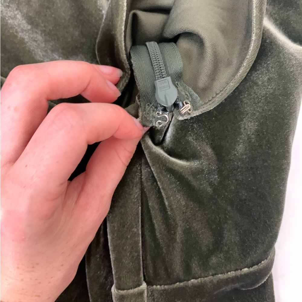 Birdy Grey Olive Green One-Shoulder Maxi Dress - Picture 7 of 13